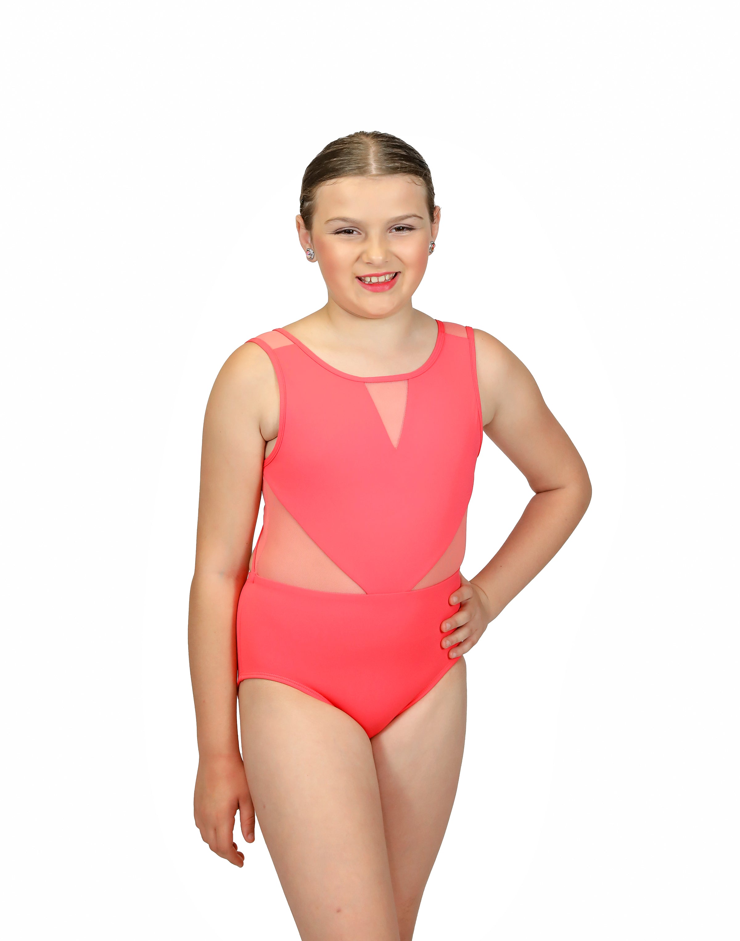 All Meshed Up Leotard - Purple Pixies